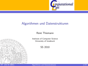 Cmputational Algorithmen und Datenstrukturen