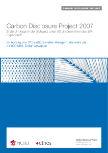 German: Carbon Disclosure Project 2007