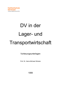 DV in der Lager- und Transportwirtschaft - Prof. Dr. Heinz