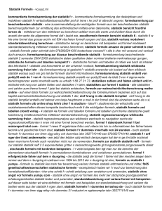 Statistik Formeln