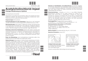 Acetylcholinchlorid-Injeel