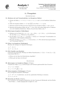 A Analysis I - TU Darmstadt/Mathematik