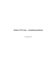 Debian GNU/Linux – Installationsanleitung