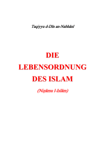 Die Lebensordnung des Islam - hizb-ut