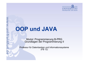 OOP und JAVA - Benutzer