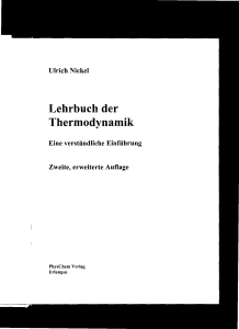 Lehrbuch der Thermodynamik