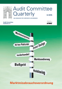 Audit Committee Quarterly - Audit Committee Institute