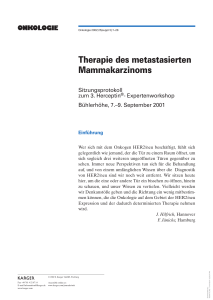 Therapie des metastasierten Mammakarzinoms