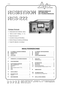 RESISTRON RES-222