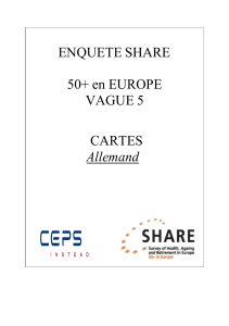 ENQUETE SHARE 50+ en EUROPE VAGUE 5 CARTES Allemand