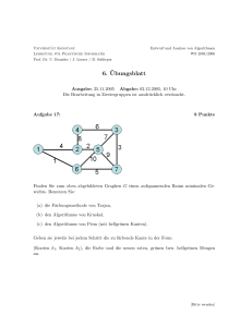 6. ¨Ubungsblatt - Universität Konstanz