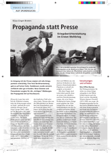Propaganda statt Presse - Schulbuchzentrum Online