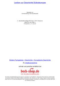 Lexikon zur Geschichte Südosteuropas - ReadingSample - Beck-Shop