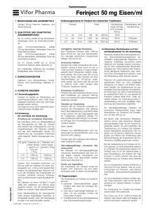 Ferinject 50 mg Eisen/ml