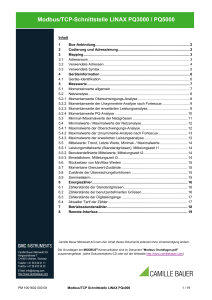 Modbus / TCP - starkstrommonitoring