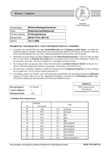 Wirtschaftsingenieurwesen Elektrotechnik/Elektronik