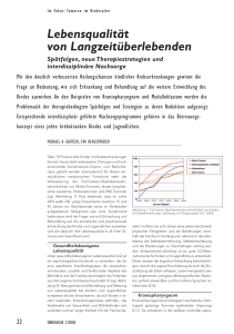 Lebensqualität von Langzeitüberlebenden