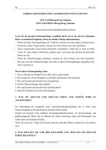 GEBRAUCHSINFORMATION: INFORMATION FÜR