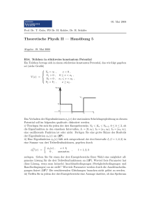 Theoretische Physik II — Hausübung 5