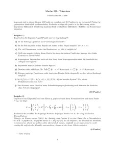 Mathe III - Tutorium