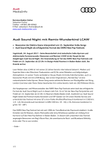 Audi Sound Night mit Remix-Wunderkind LCAW