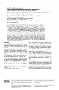 Kristall-und Molekülstruktur von Tetrakis (4