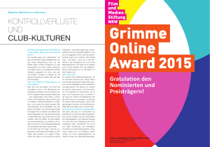 Grimme Online Award 201