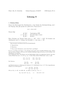 Lösung 9 - D-MATH