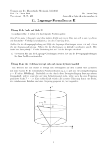 11. Lagrange-Formalismus II