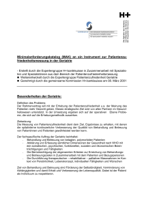 Minimalanforderungskatalog (MAK) an ein Instrument zur