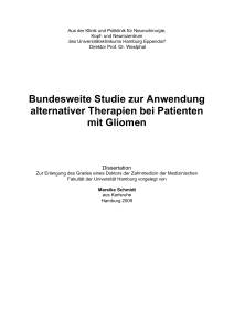 Bundesweite Studie zur Anwendung alternativer Therapien bei