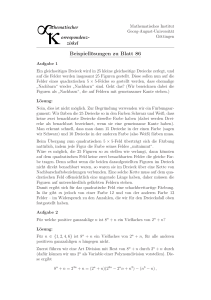 Beispiellösungen zu Blatt 86 - Mathematik an der Universität Göttingen