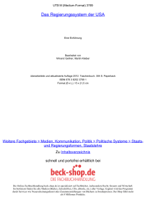 Das Regierungssystem der USA - ReadingSample - Beck-Shop