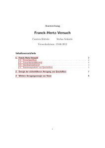 Franck-Hertz-Versuch