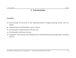 2. Schnittstellen