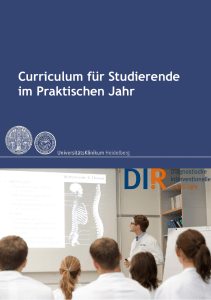 Curriculum für Studierende im Praktischen Jahr