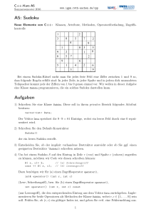 A5: Sudoku Aufgaben - (IGPM) | RWTH Aachen