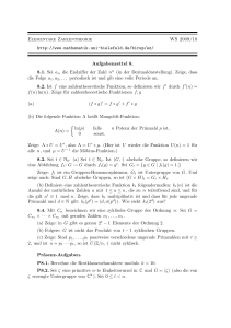 Elementare Zahlentheorie WS 2009/10 http://www.mathematik.uni