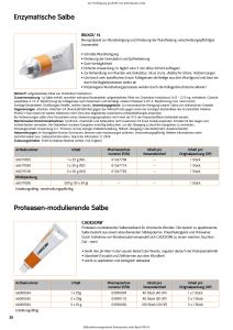 Enzymatische Salbe Proteasen-modulierende - Shop