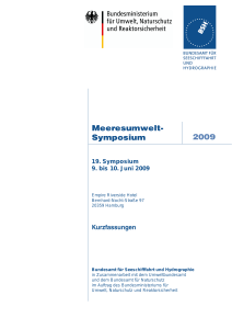 Kurzfassungen Meeresumwelt-Symposium 2009