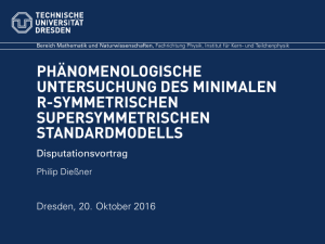 Phänomenologische Untersuchung des Minimalen R