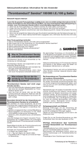 Thrombareduct® Sandoz® 100 000 IE/100 g Salbe