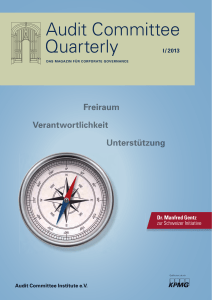 Audit Committee Quarterly - Audit Committee Institute