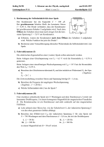 Kolleg 96/98 1. Klausur aus der Physik, nachgeholt am 05.05.1997