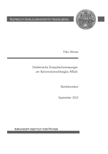 Dielektrische Dreipulspolarisationsechomessungen am