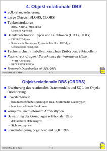 4. Objekt-relationale DBS - Abteilung Datenbanken Leipzig