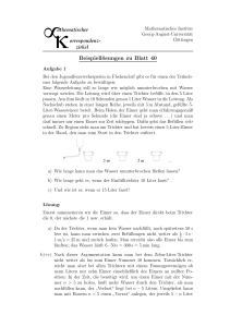Beispiellösungen zu Blatt 40 - Mathematik an der Universität Göttingen