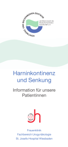 Harninkontinenz und Senkung - St. Josefs