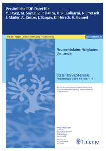 [Pulmonary Neuroendocrine Neoplasms.]