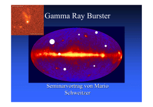Gamma Ray Burster - Server der Fachgruppe Physik der RWTH